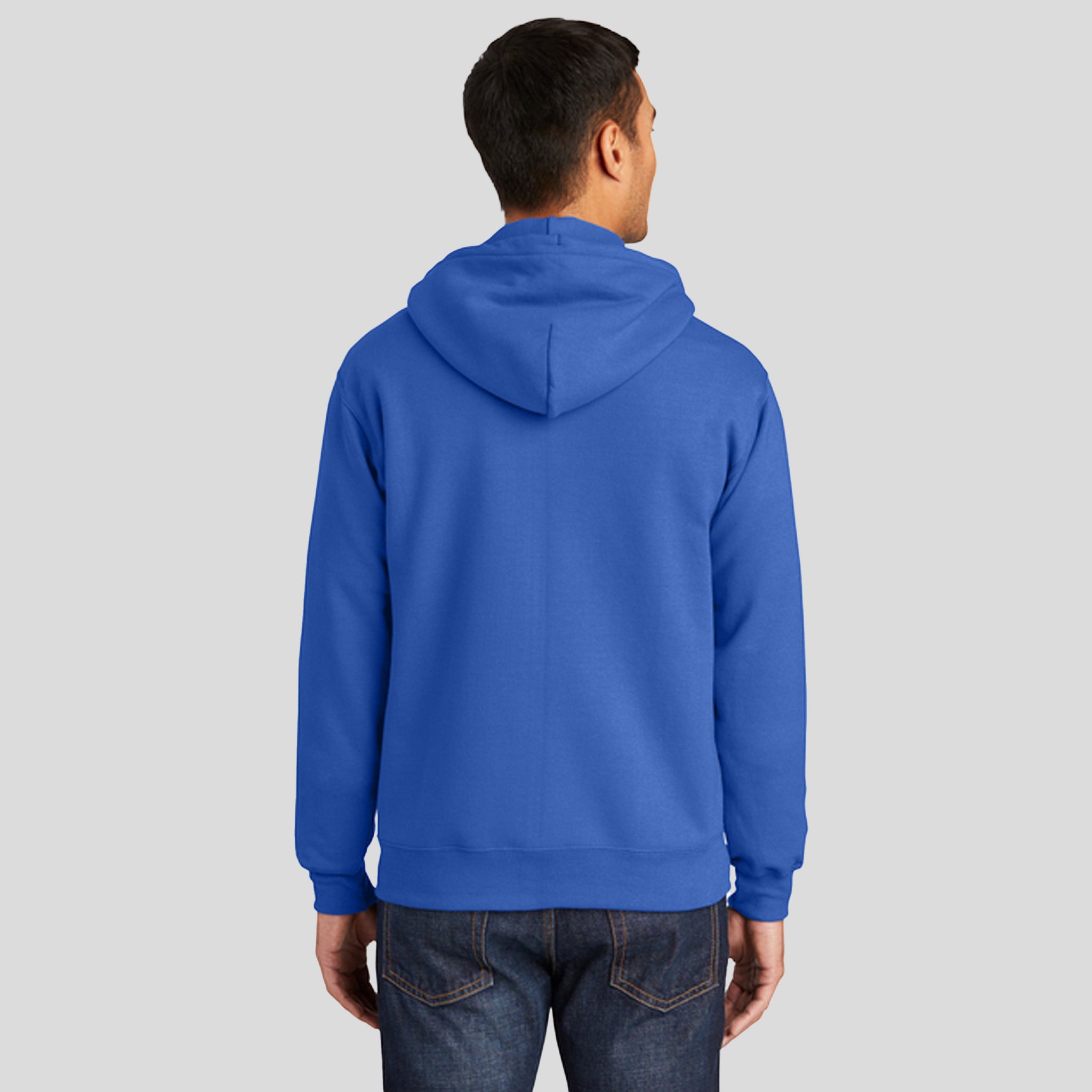Tall Essential Fleece Full-Zip Hooded Sweatshirt | Royal