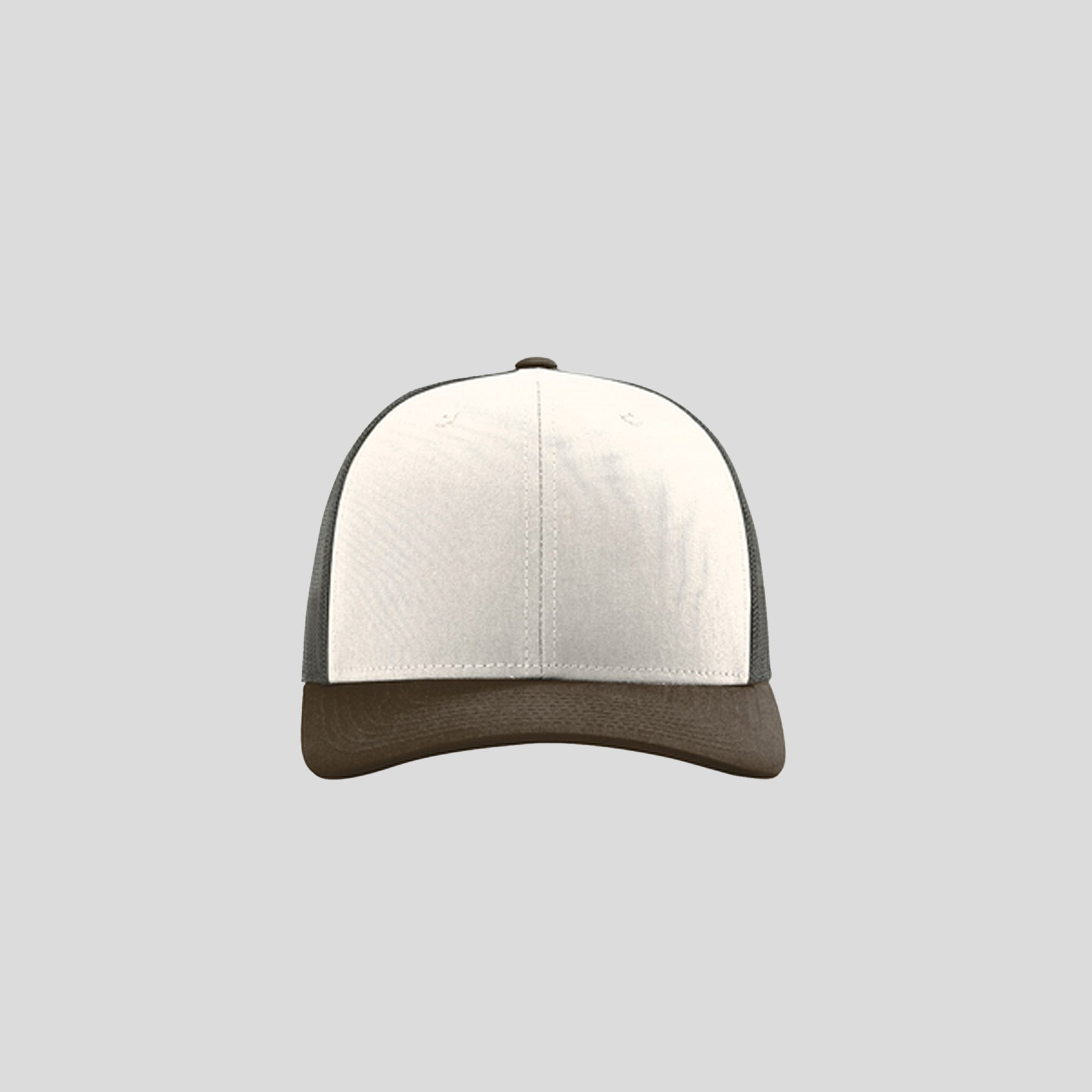 Richardson Trucker Cap | Cream/Grey Brown/Brown