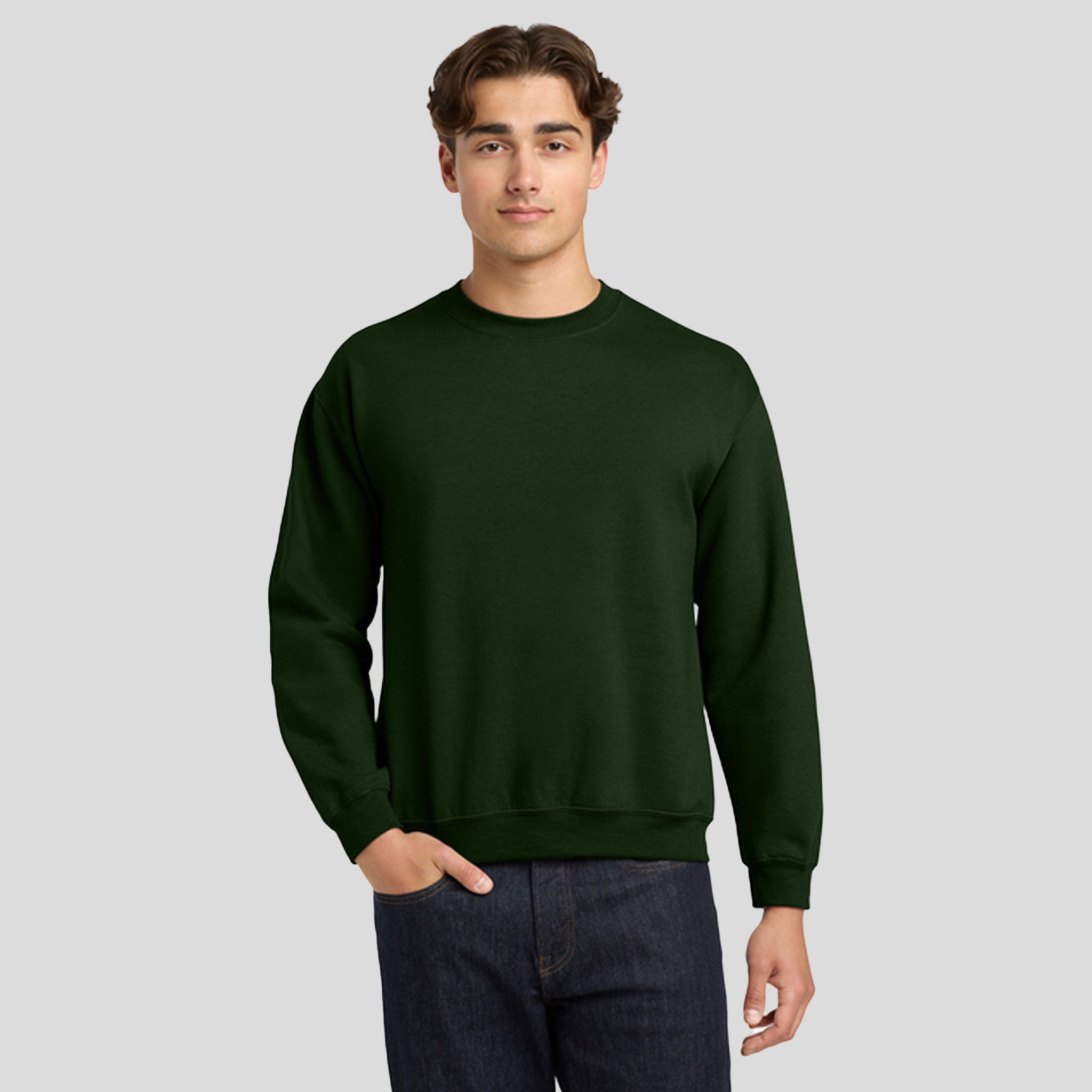 Heavy Blendβ’ Crewneck Sweatshirt | Forest Green