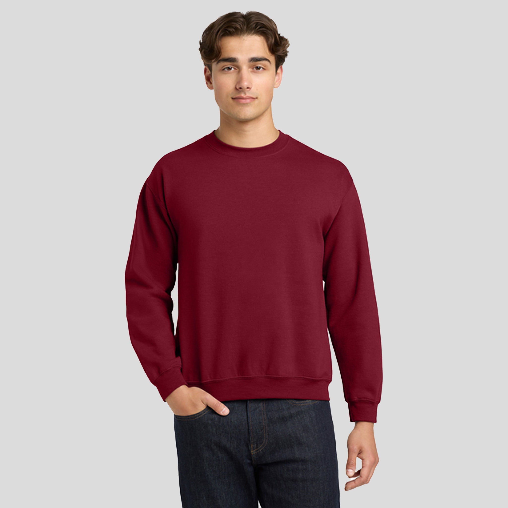 Heavy Blendβ’ Crewneck Sweatshirt | Garnet