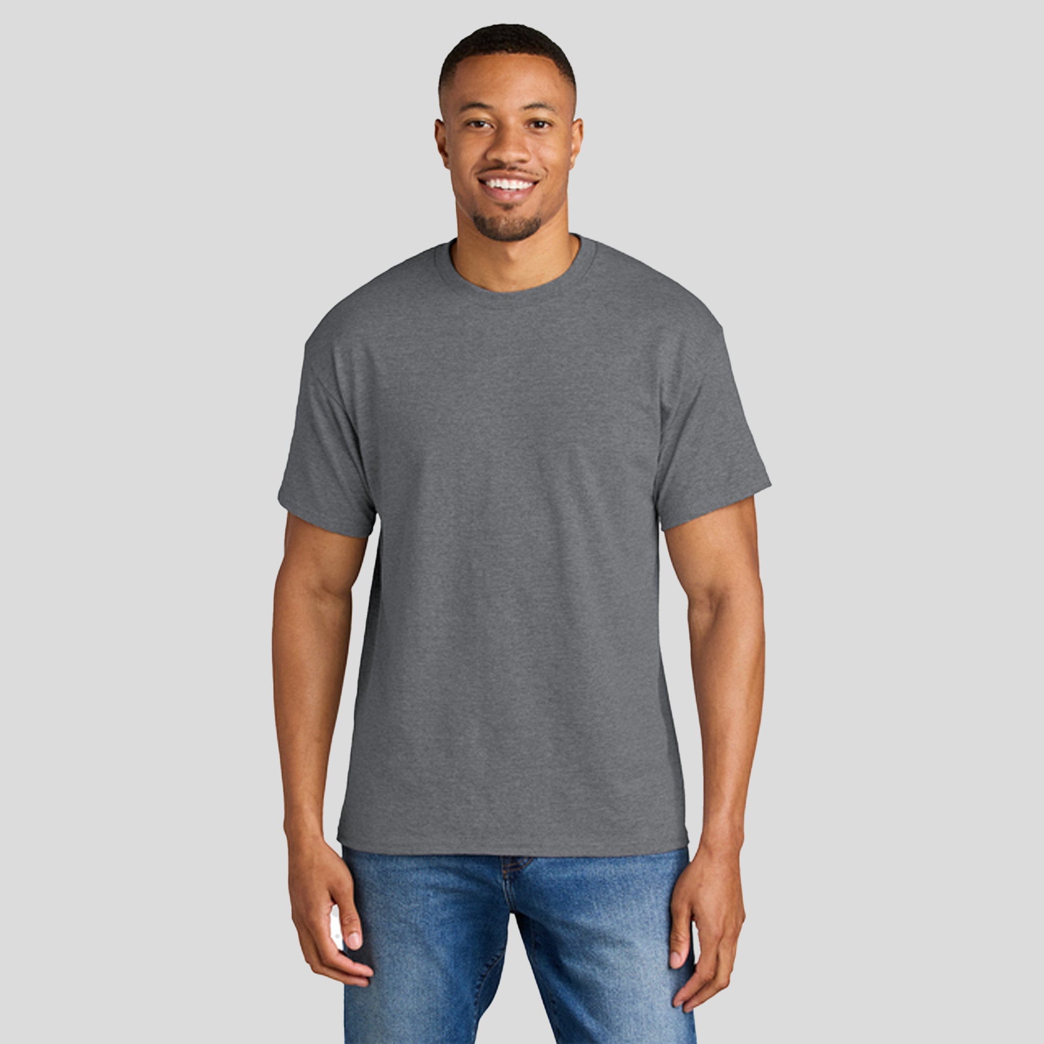 Gildanยฎ DryBlendยฎ 50 Cotton/50 Poly T-Shirt | Graphite Heather