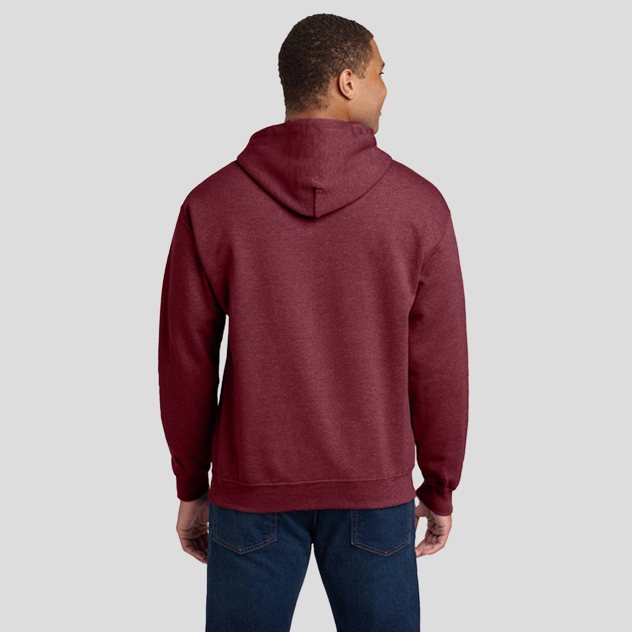 Heavy Blendβ’ Hooded Sweatshirt | Heather Dark Maroon