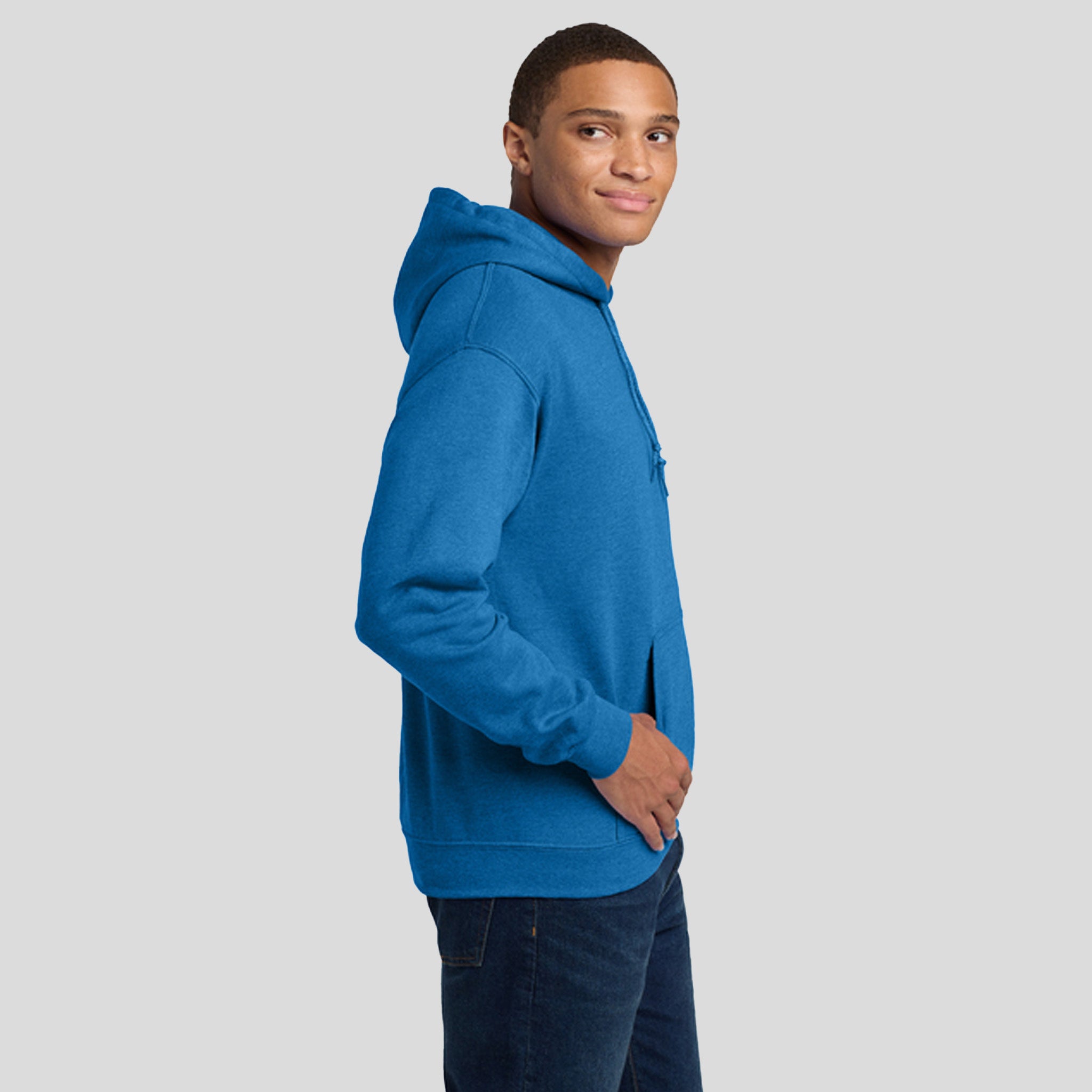 Heavy Blendβ’ Hooded Sweatshirt | Heather Deep Royal