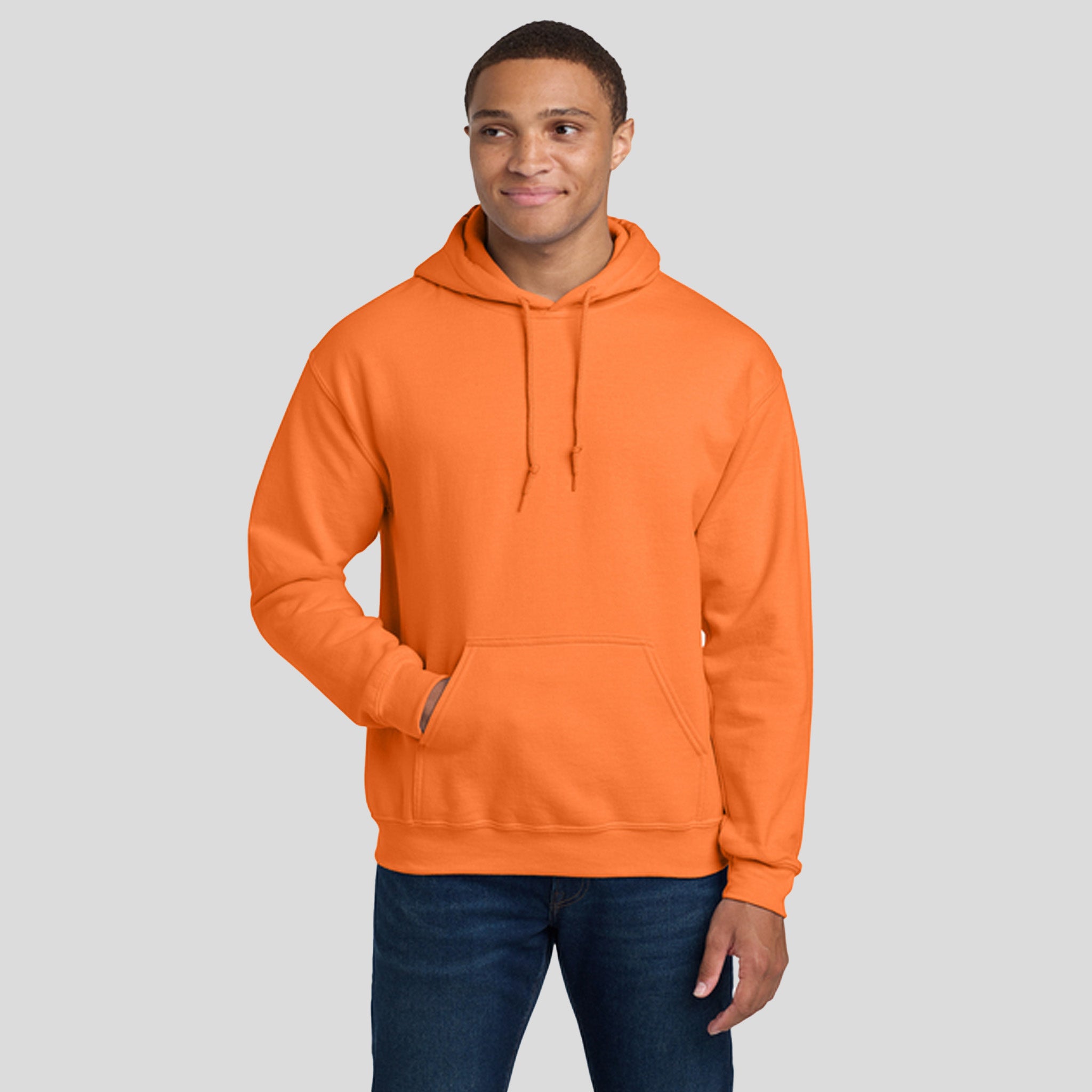 Heavy Blendβ’ Hooded Sweatshirt | Safety Orange