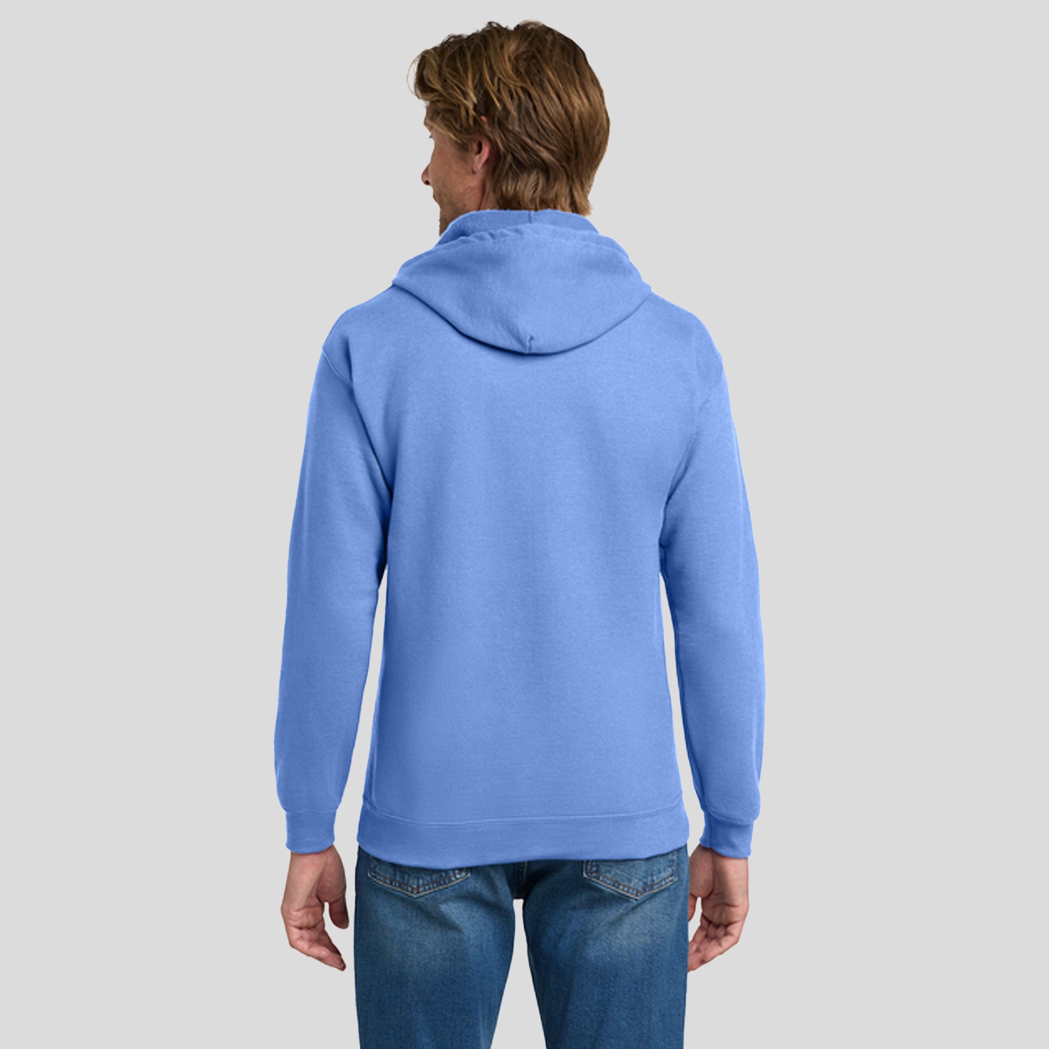 Heavy Blendβ’ Full-Zip Hooded Sweatshirt | Carolina Blue