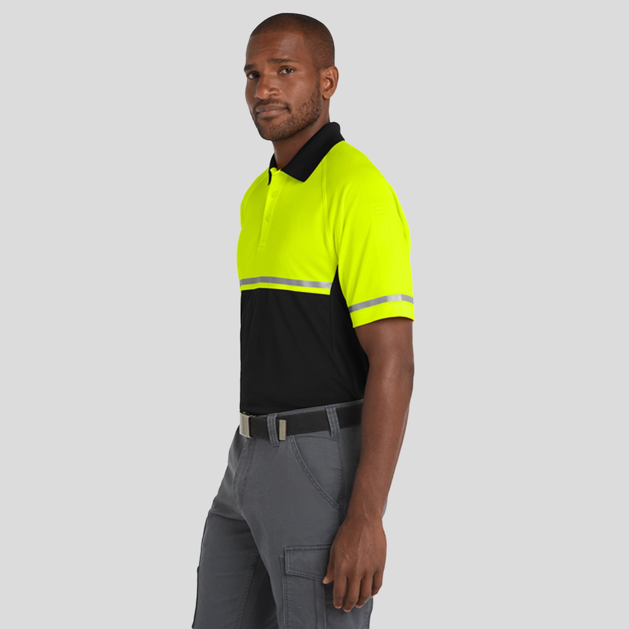 Select Lightweight Snag-Proof Enhanced Visibility Polo | Safety Yellow/Black